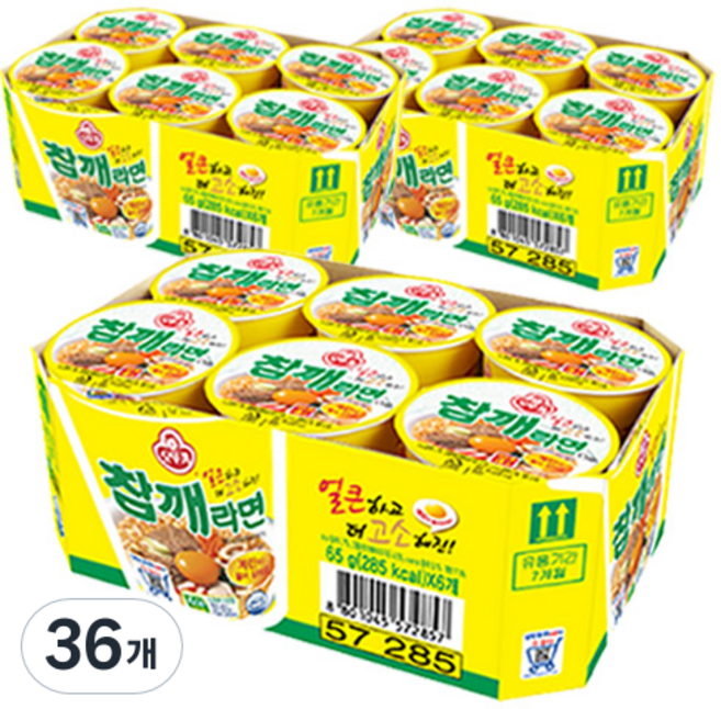 오뚜기 참깨라면 컵 65g, 36개