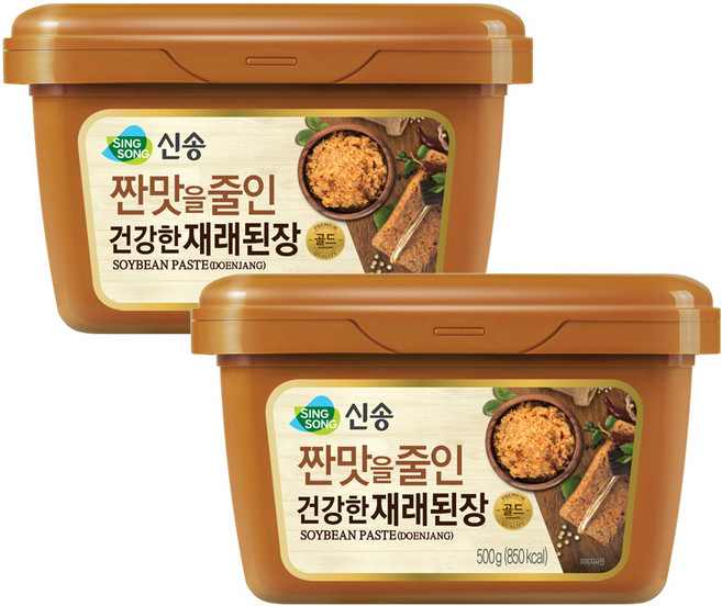 짠맛을줄인 건강한 재래된장, 500g, 2개