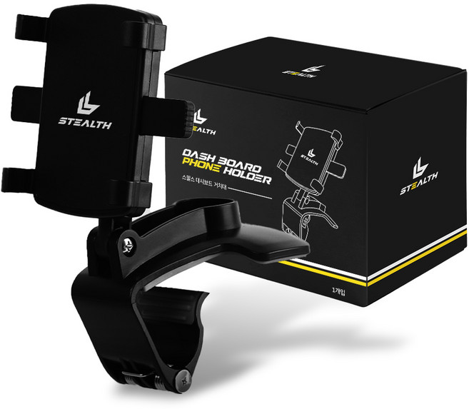 스텔스 차량용 대시보드 휴대폰 거치대, 1개, 블랙