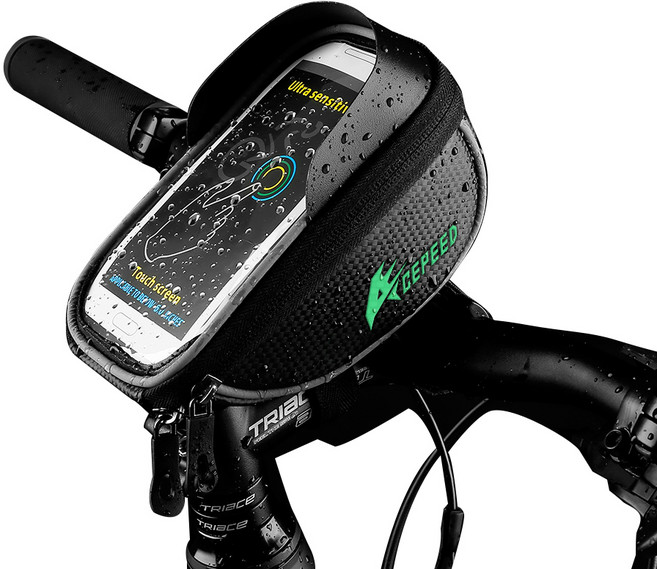 에이스피드 자전거 핸드폰 거치백, 블랙, 1개