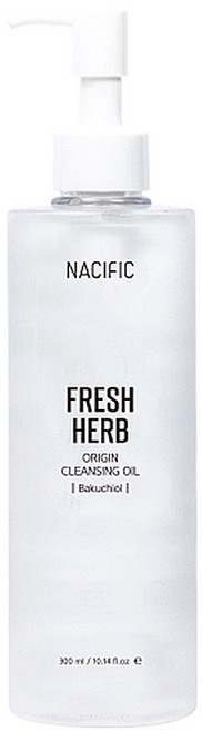 네시픽 프레쉬 허브 오리진 클렌징 오일 바쿠치올, 300ml, 1개 - 쿠팡