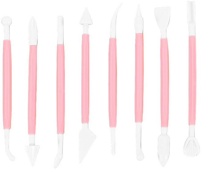 점토도구 만들기 점토칼 세트 연핑크, 1세트