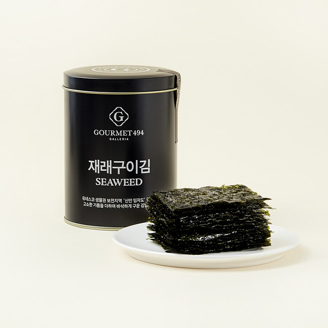 갤러리아 고메이494 재래구이 캔김 90매, 50g, 1개