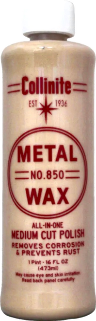 Collinite 柯林 No. 850 金屬蠟 全功能中度拋光劑 去除腐蝕和防止生鏽, 473ml, 1瓶