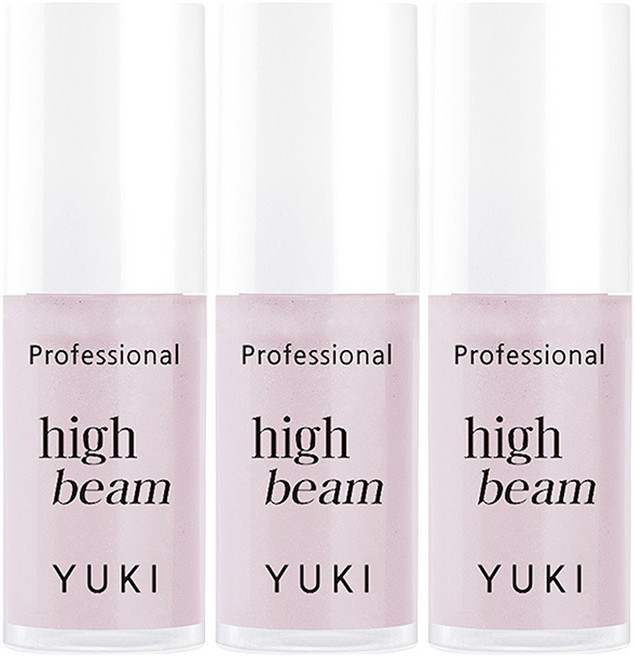 YUKI 專業光感打亮棒 5ml, 02 塵粉色, 3個