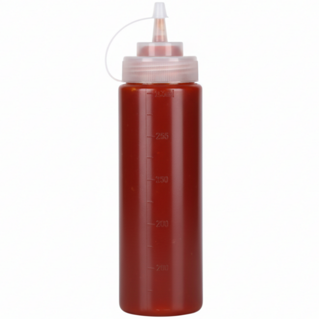 데일리픽 다용도 소스 소분 투명 노즐통, 360ml, 1개