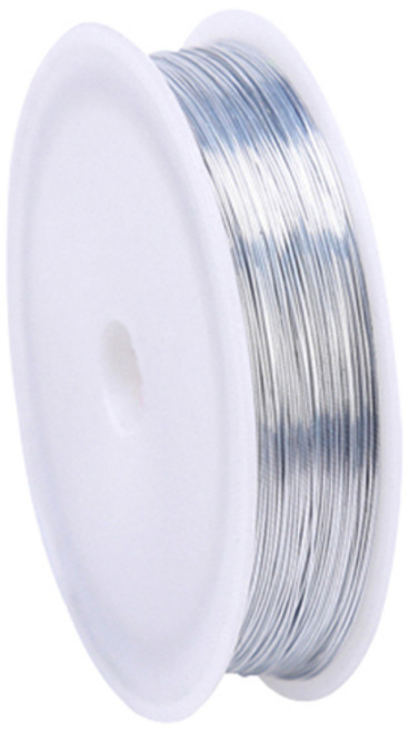 마다꾸미 부드러운 철 와이어 0.3mm x 50m, 02 실버, 1개