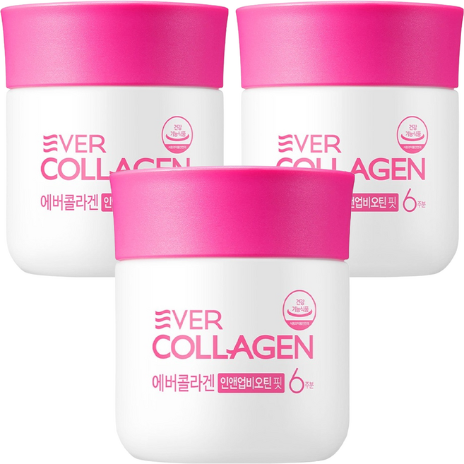 에버콜라겐 인앤업비오틴 핏 63g, 84정, 3개
