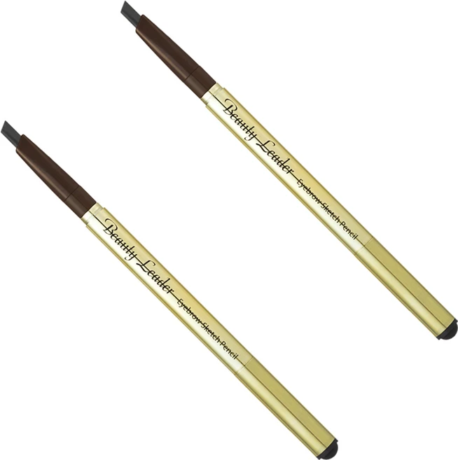 뷰티리더 아이브로우 스케치 펜슬 0.35g, 01호 검정색, 2개 - 쿠팡
