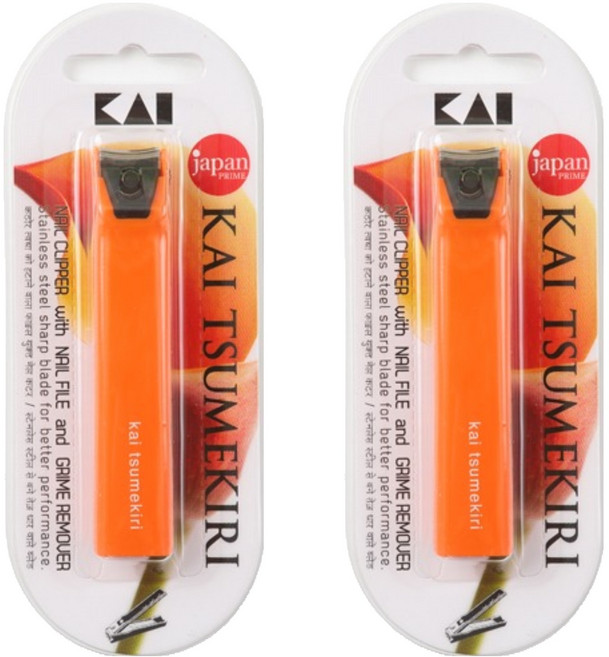 카이 손톱깎이 대, 오렌지, 2개