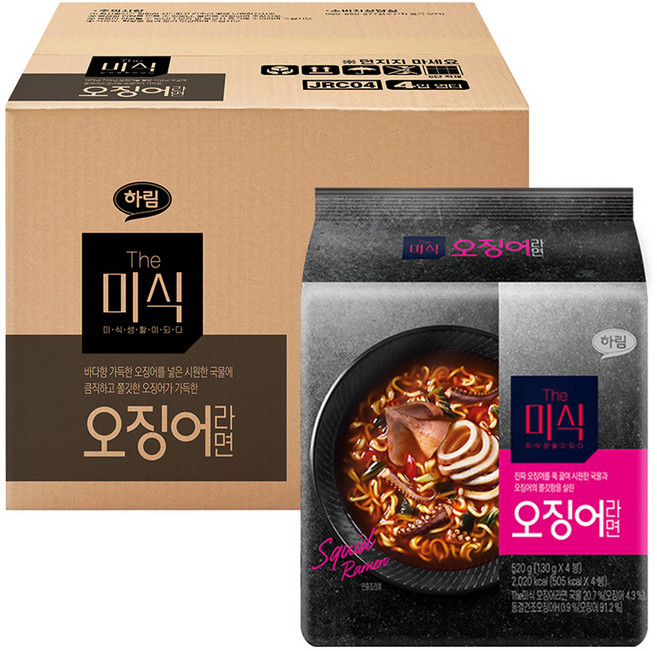 더미식 오징어라면 130g, 32개