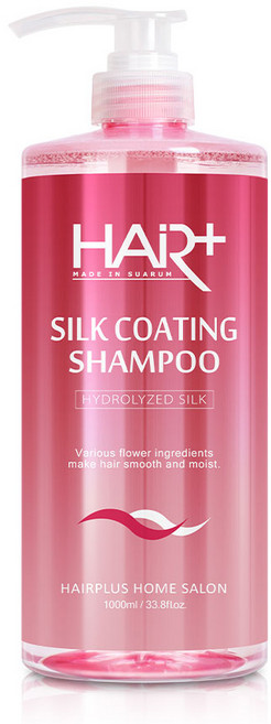헤어플러스 실크 코팅 샴푸 로즈 베리 머스크 향, 1L, 1개