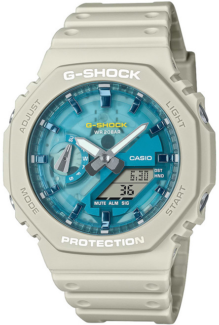 CASIO 卡西歐 G-SHOCK 八角形雙顯錶 GA-2100AS-5A