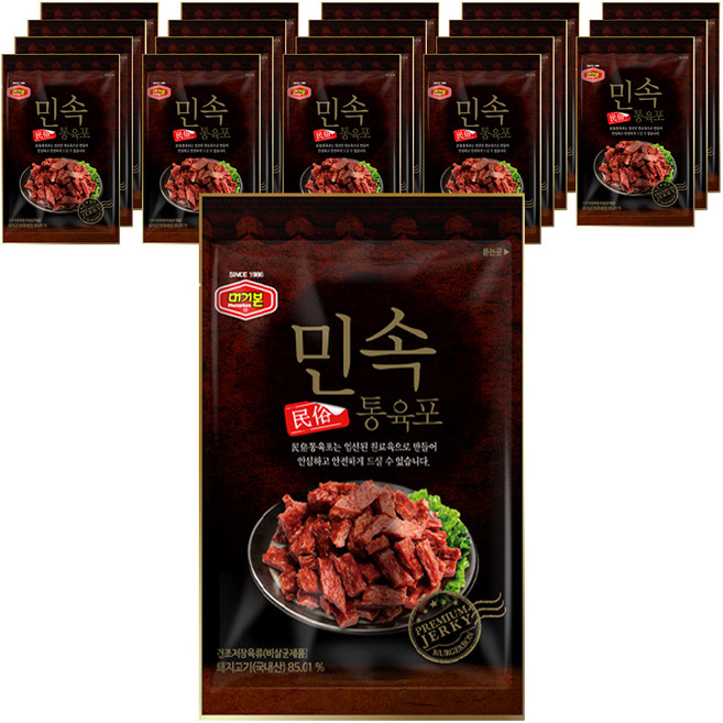 민속 통육포, 35g, 20개