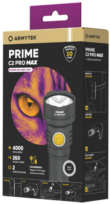 ArmyTek Prime C2 Pro MAX 極亮隨身手電筒 4000流明, 白光, 1個