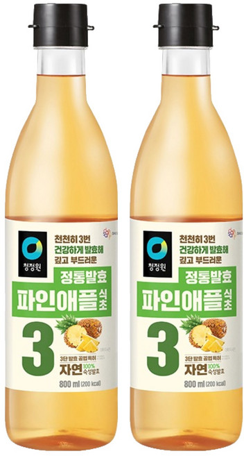 청정원 정통 파인애플 식초, 800ml, 2개