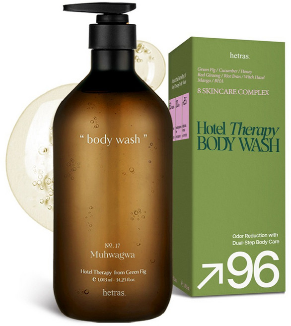 hetras. 飯店療癒沐浴乳 No.17 無花果, 1.013L, 1瓶