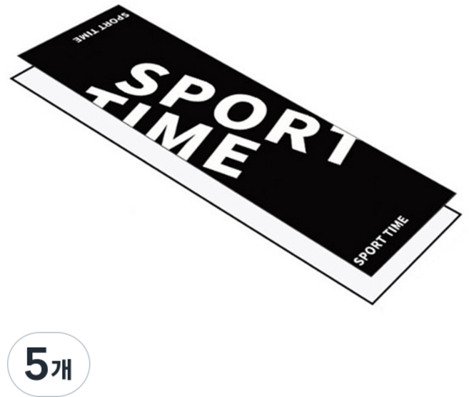 SONIO 健身涼感運動毛巾 30 x 100 cm, 02 Time Black, 5個