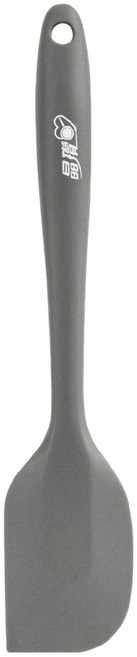 GOZENBO 御膳坊 晶瓚 一體成型矽膠刮刀 大(27.2cm) 1個, 灰色, 1支