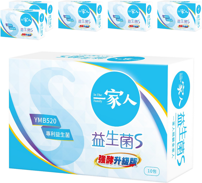 YM BIOMED 陽明生醫 一家人 益生菌S 10包, 2.5g, 6盒