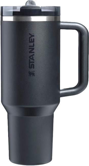 STANLEY 台灣公司貨 防漏吸管隨手杯, 消光黑, 1個, 1180ml