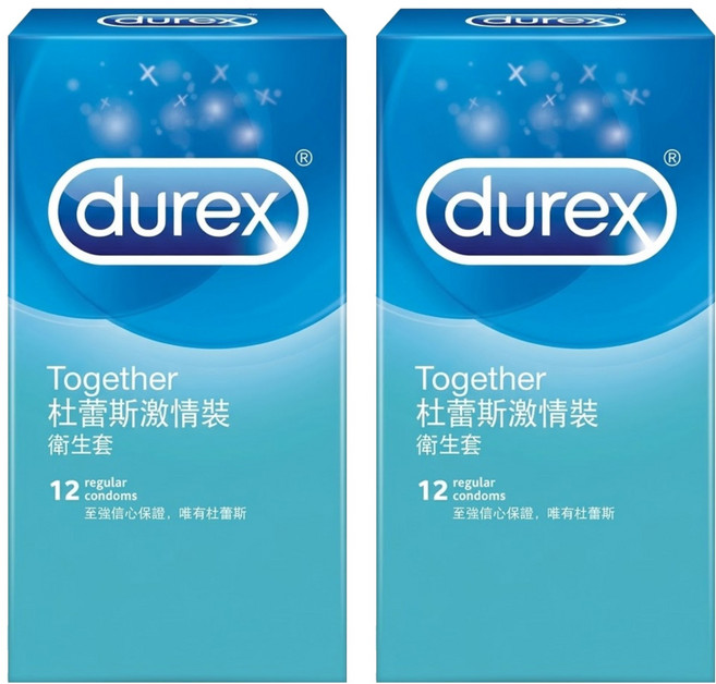 durex 杜蕾斯 激情裝衛生套 闊度52.5mm, 12個, 2盒