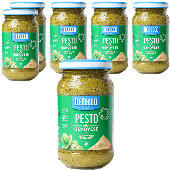 데체코 바질 페스토, 190g, 6개