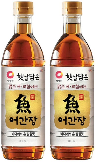 햇살담은 어간장, 830ml, 2개