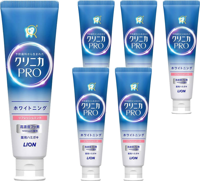 LION 獅王 固齒佳PRO 酵素亮白牙膏 覆盆莓薄荷, 95g, 6條