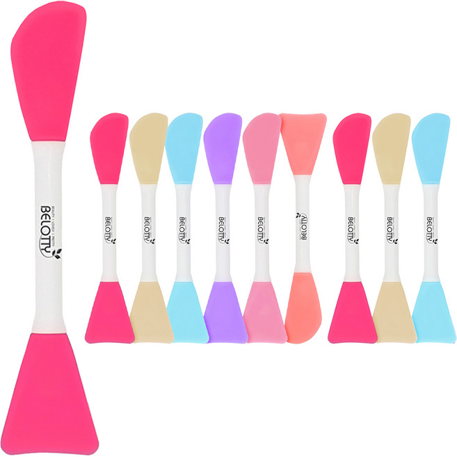 벨로티 듀얼 실리콘 팩브러쉬 팩붓 A타입, 랜덤발송, 10개