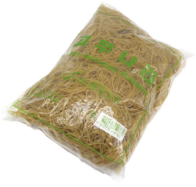 고무나라 투밴드 고무줄 1kg HBI052, 노랑, 1개