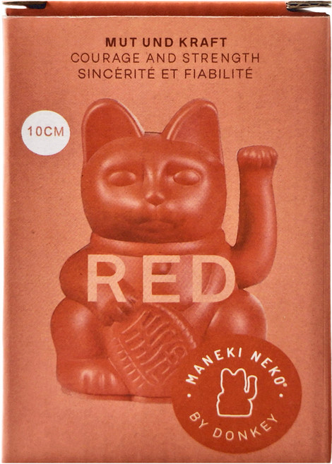 DONKEY 幸運繽紛招財貓 迷你款 紅色 10cm