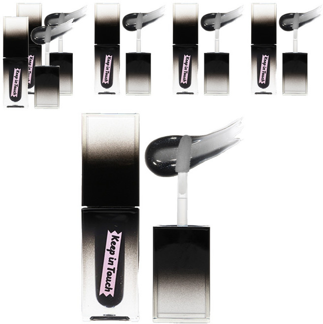 [비건뷰티] 키핀터치 더 블랙 립 플럼퍼 틴트, 로얄미드나잇, 3.8ml, 6개