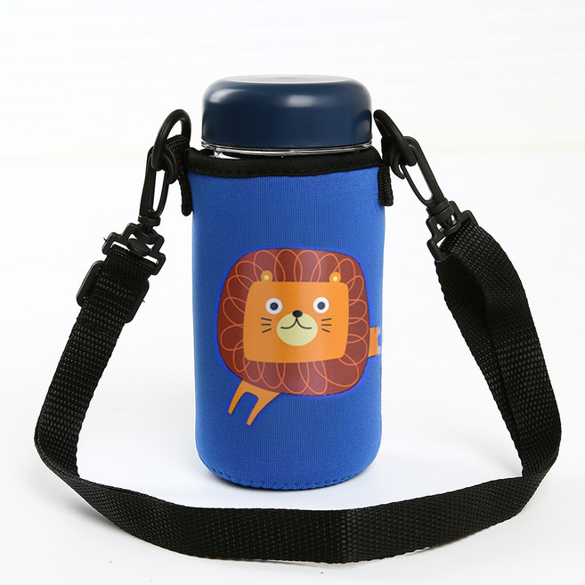 한봄누리 크로스 컵 홀더 가방, 블루사자, 1개