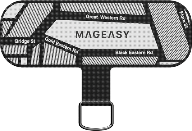 MAGEASY Strap Card Motion Edition 隨型掛繩片, 黑色, 1個