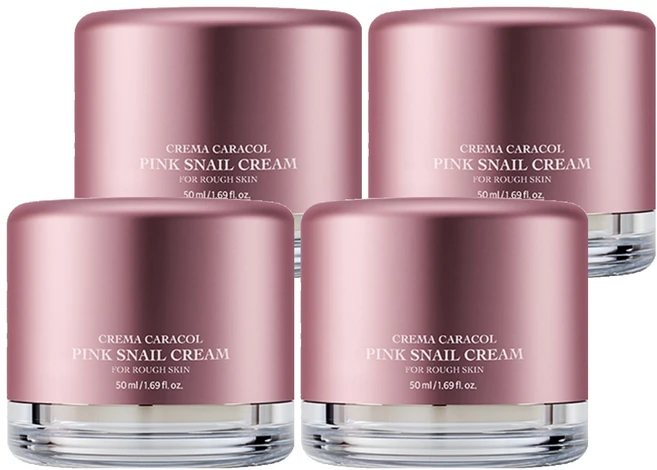 자민경 크레마카라콜 핑크 스네일 크림, 50ml, 4개 - 쿠팡