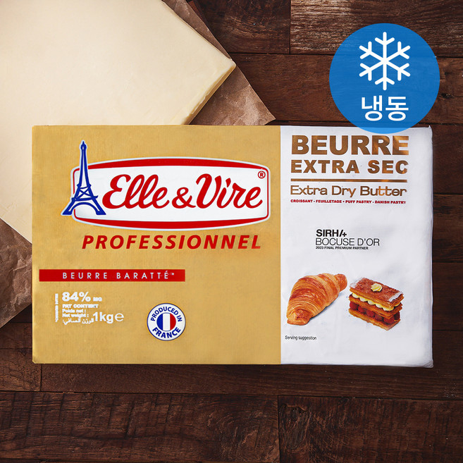엘르앤비르 엑스트라 드라이 버터 (냉동), 1kg, 1개