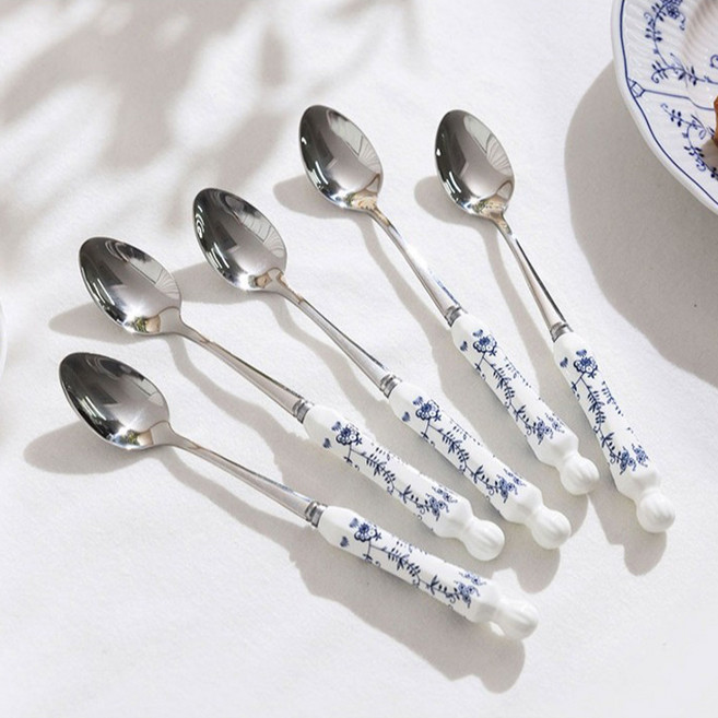 라리사 프라하블루 티스푼, 5개, 티스푼 5p + 박스