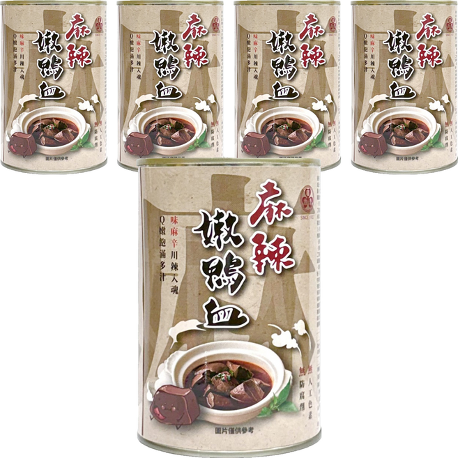 廣達香 麻辣嫩鴨血, 440g, 5罐