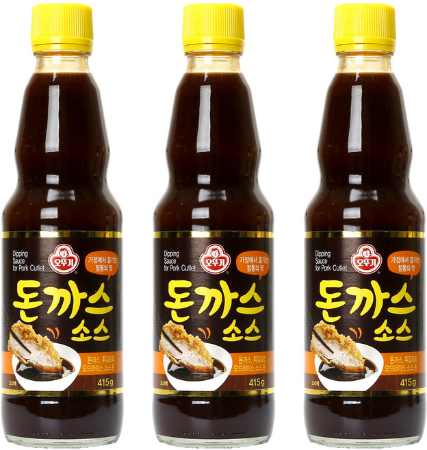 오뚜기 돈까스소스, 415g, 3개