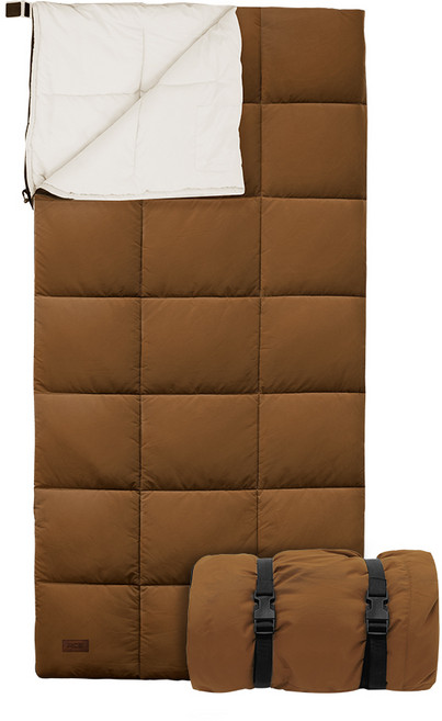 로티캠프 멜팅 블랭킷 침낭 2.7kg, 브라운, 1개