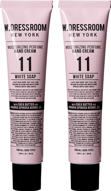 W.DRESSROOM 多麗絲 潤澤香水護手霜 No.11 純白皂香, 50ml, 2條