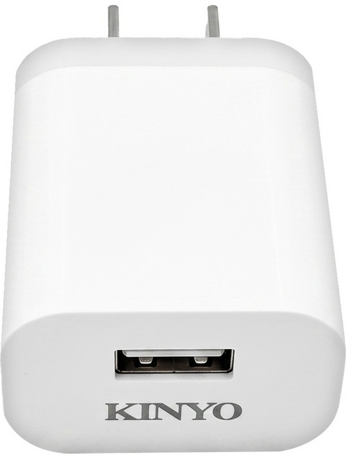 Kinyo CUH-5305 USB 單孔充電器, 白色, 1個