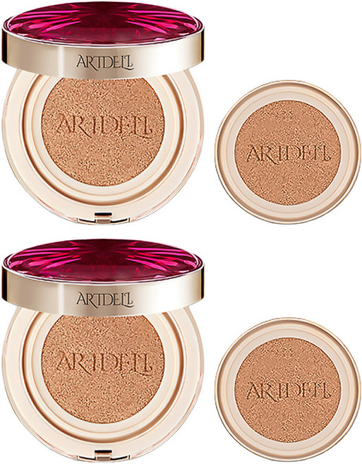 아트델리 압솔뤼 라 볼륨드 콜라겐 쿠션 파운데이션 13g + 리필 세트, 로얄레드 21호, 2개