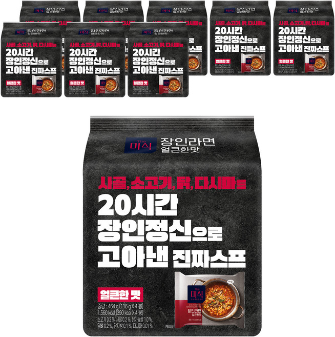 더미식 장인라면 얼큰한맛 116g, 36개