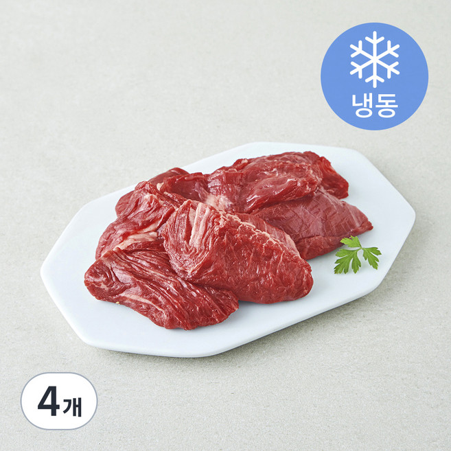 레커컷 호주산 안창살 구이용 (냉동), 4개, 200g