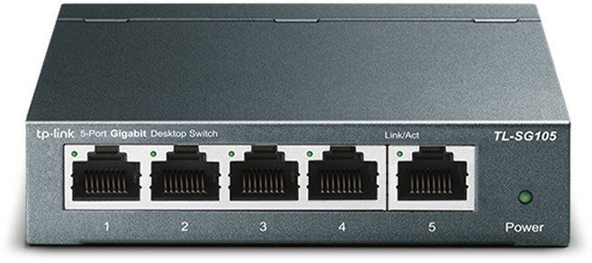 티피링크 5포트 데스크탑 스위칭허브, TL-SG105, 1개