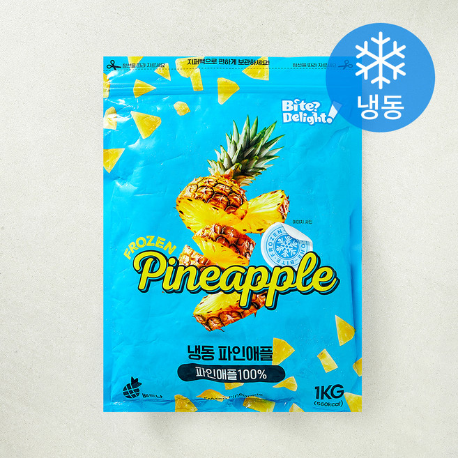 Bite?Delight! 파인애플 (냉동), 1개, 1kg