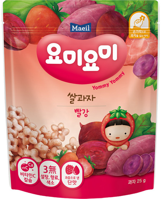 Maeil 每日乳業 Yommy Yommy 造型米餅, 米花花, 25g, 1包