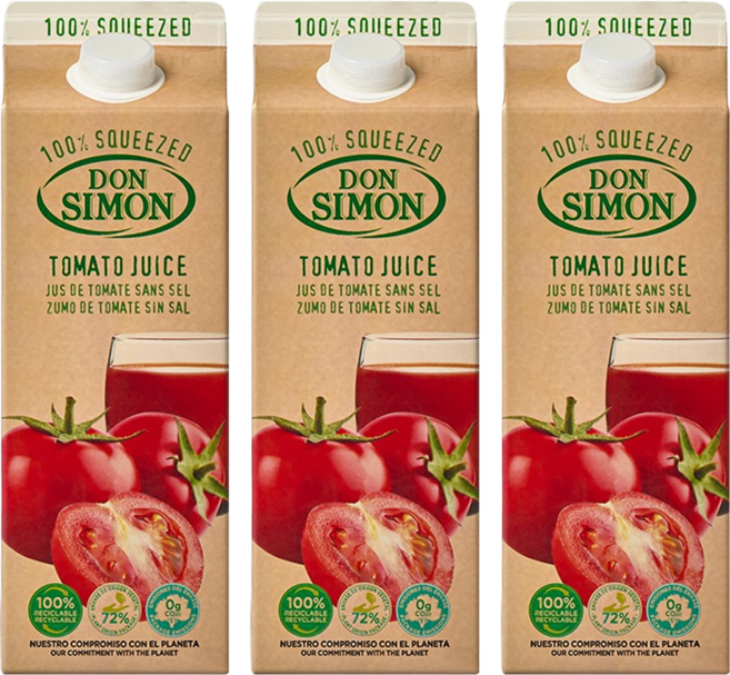돈시몬 생과일 착즙 100% 토마토주스, 2L, 3개